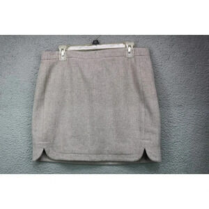J. Crew Women's Wool Blend Mini Skirt-Size 10-Lined-Office-Career